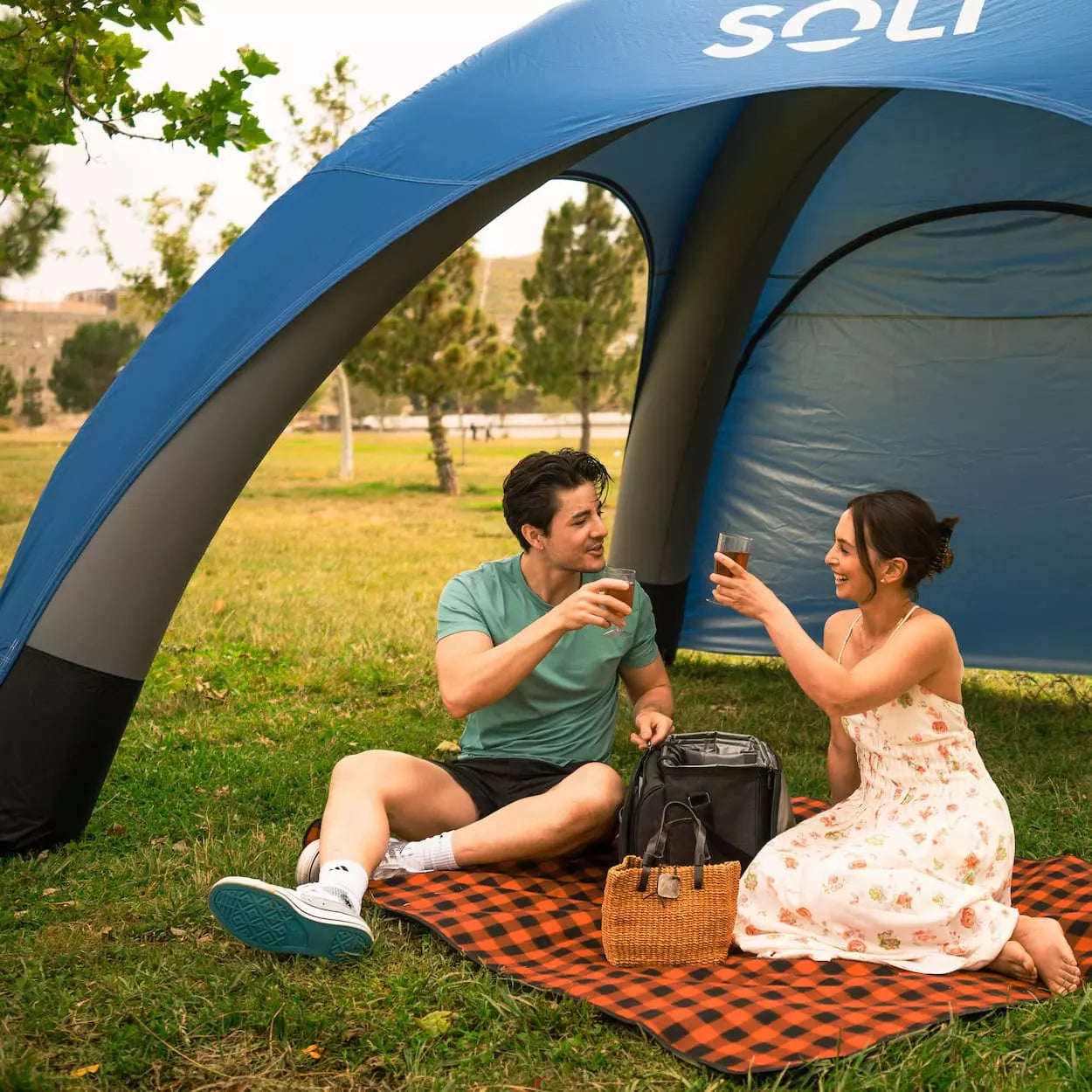 Air top up tent